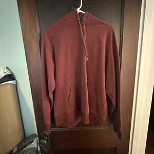 Champion Red Zip Up Sweater Comfortable Fleece